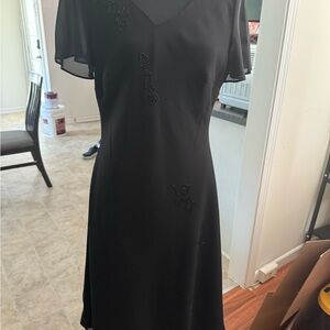 Donna Morgan Black Midi Dress